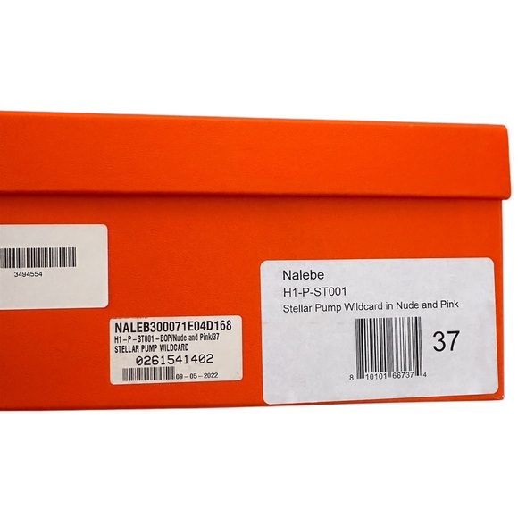 Nalebe Nude & Pink Stellar Mesh Rhinestone Chain Wildcard Pump 7 - Picture 8 of 10